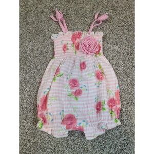 Mud Pie Girls Bubble Romper Onesie 3-6m